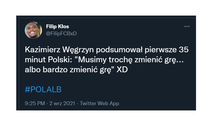 Kazimierz Węgrzyn o grze Polski po 35 minutach... :D